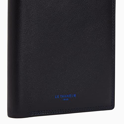Le Tanneur porte-cartes cuir lisse 9 cartes deux volets homme