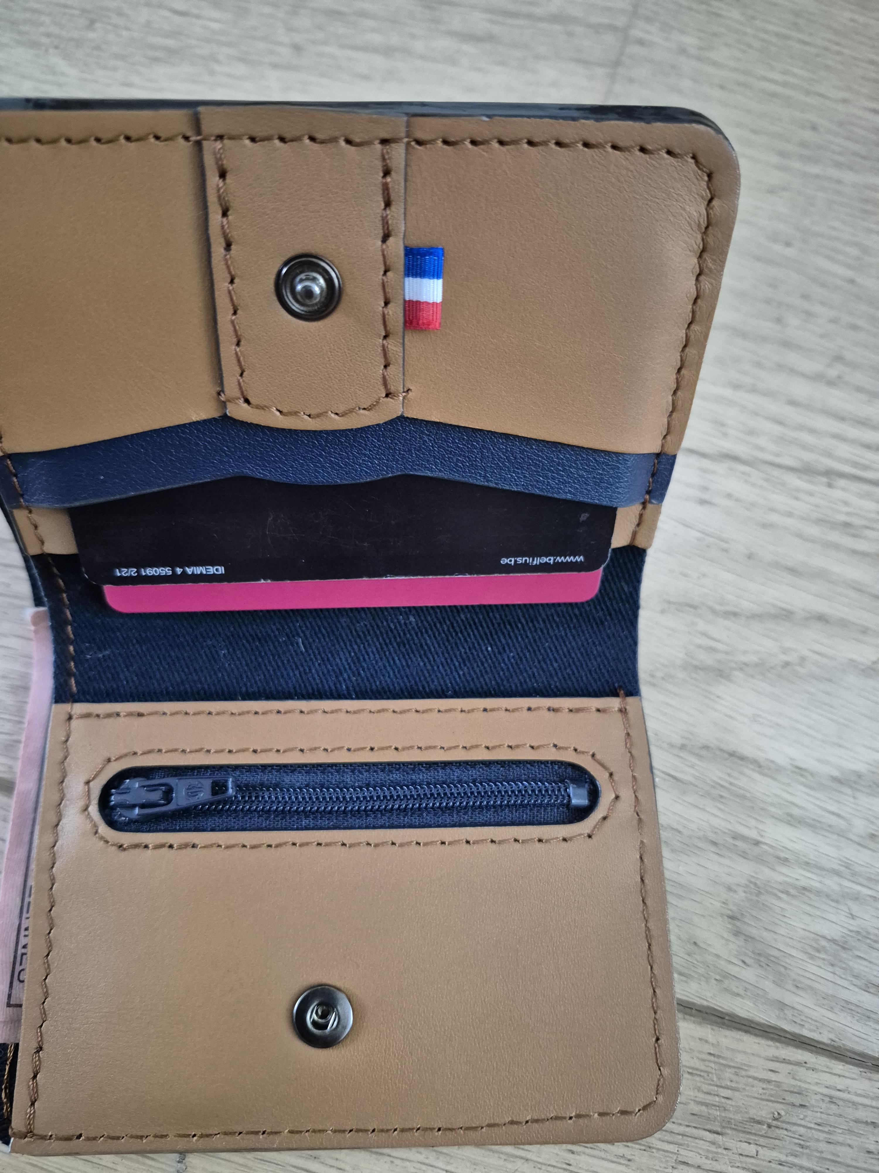 Nodie's Arsène portefeuille cuir camel compact femme