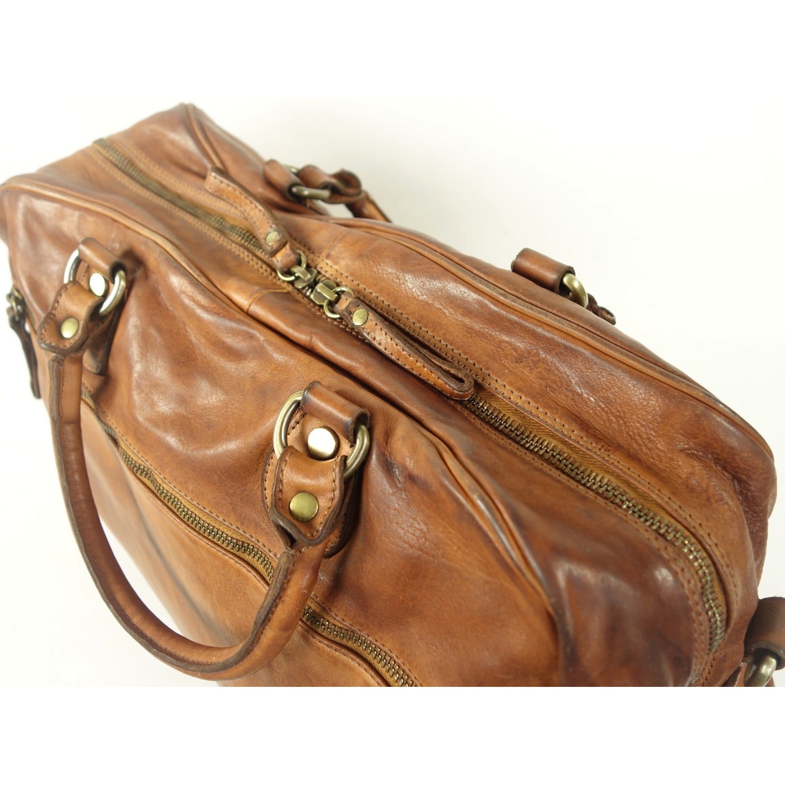 Collection Esprit Cuir Fabio sac 24h cuir naturel vintage