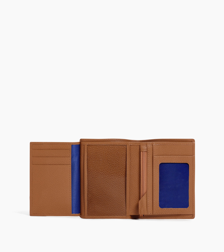 Le Tanneur Charles portefeuille cuir grainé marron tan