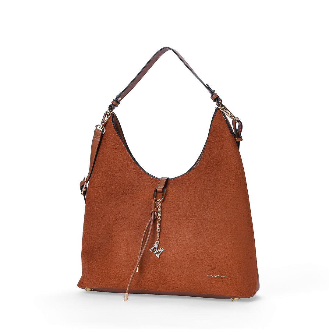 MAC ALYSTER Dunea sac besace cognac suédine femme
