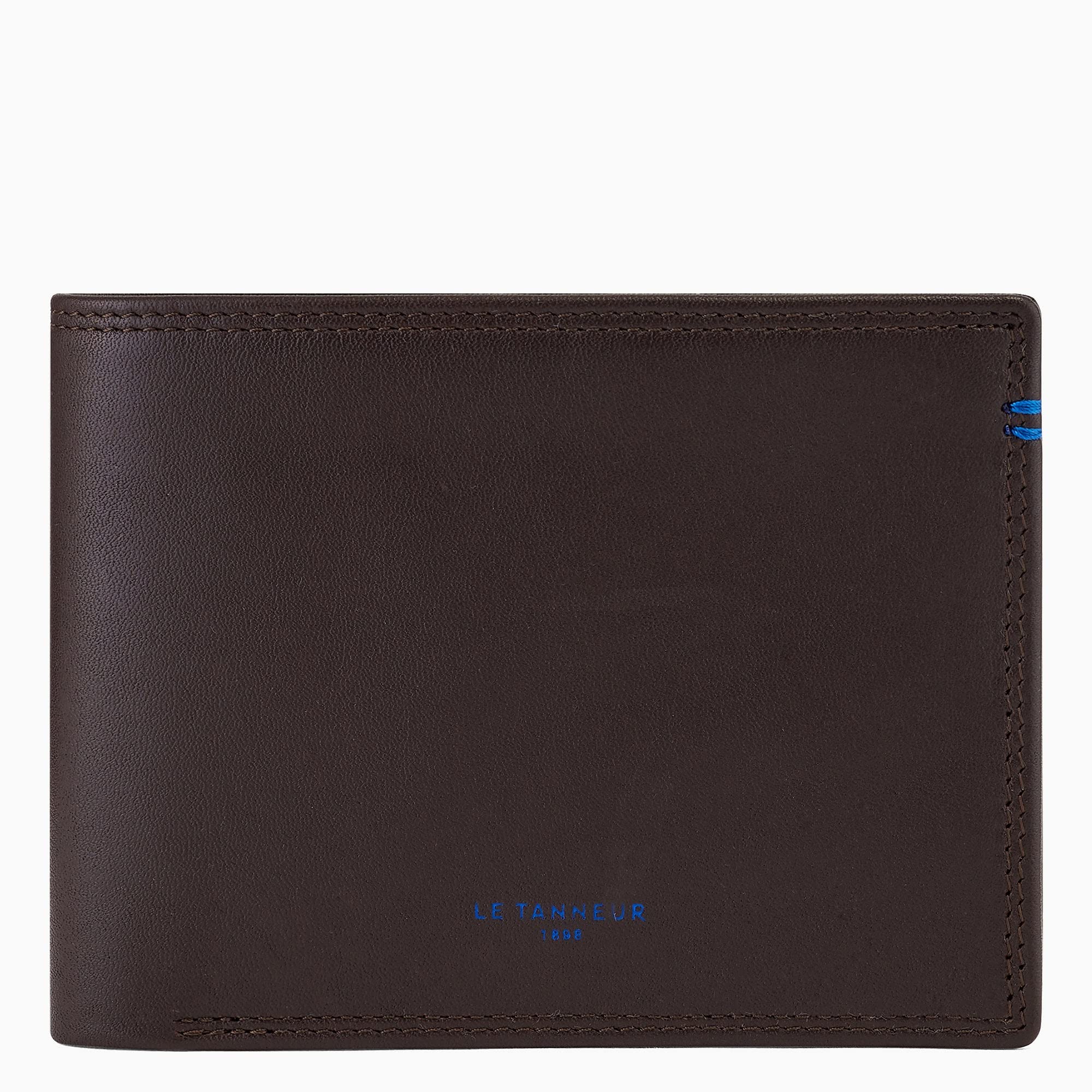 Le Tanneur Wallets coffret portefeuille zippé cuir lisse + porte-clés