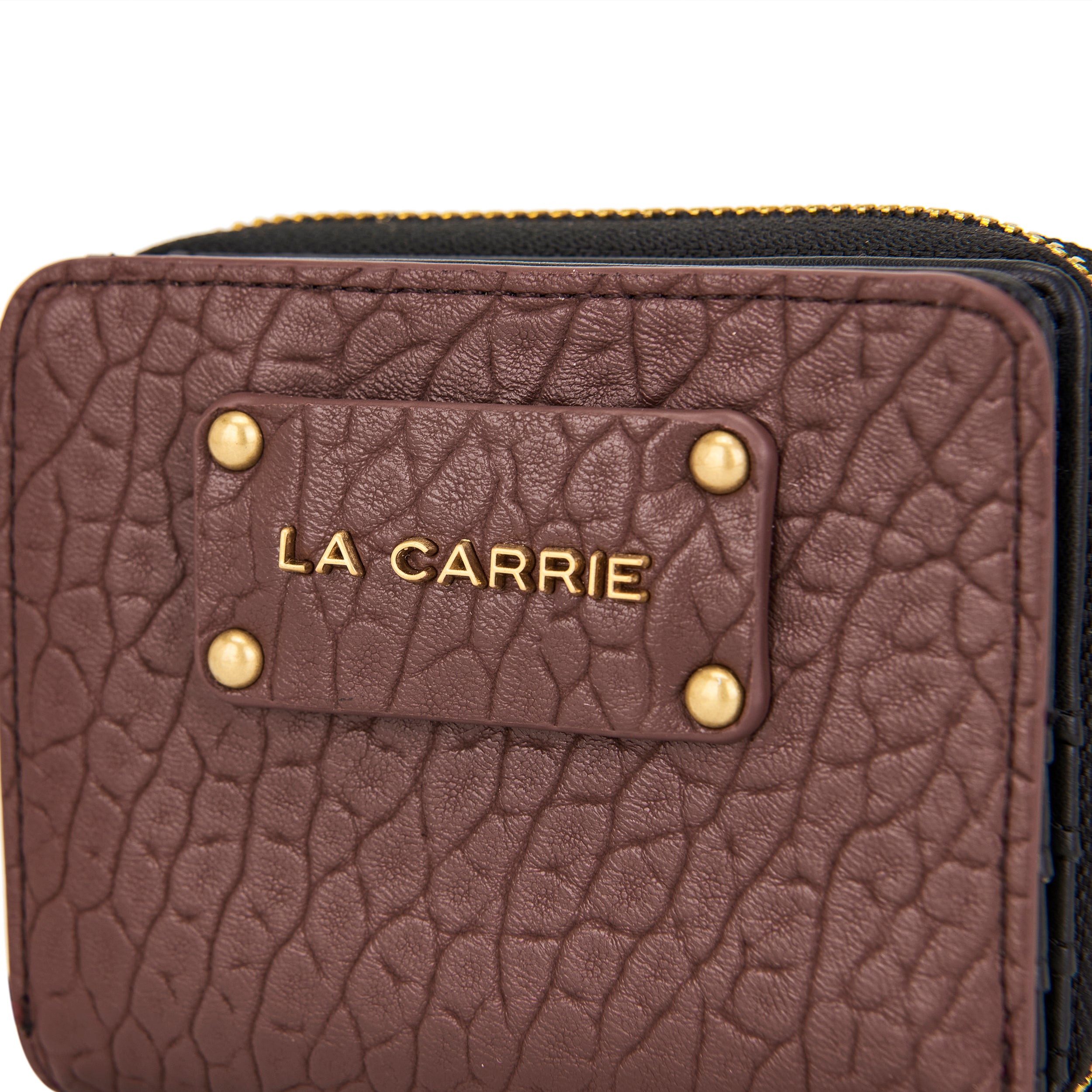 La Carrie Wallet portefeuille PU bordeaux 12x04x09 zip