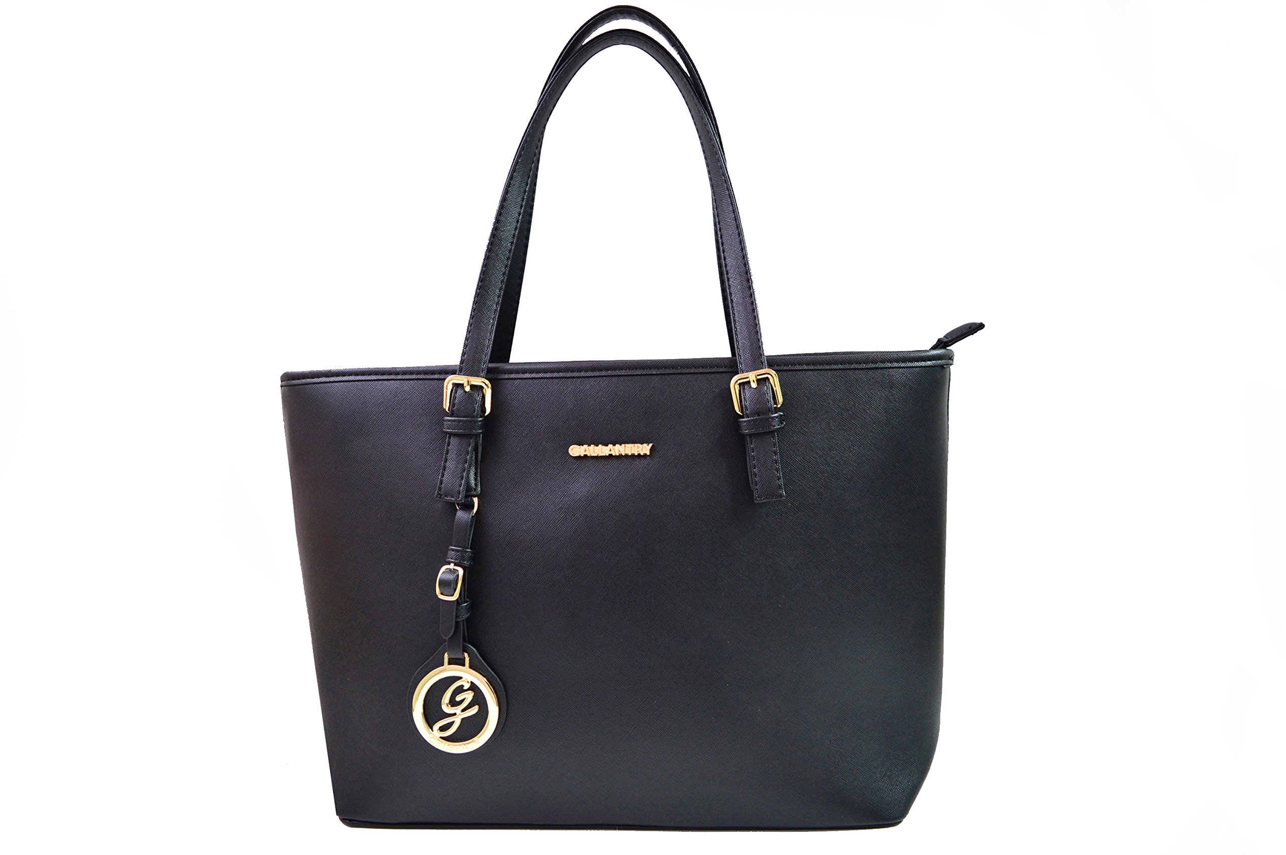 Gallantry Cabas sac cours noir ville A4 46 cm vinyle