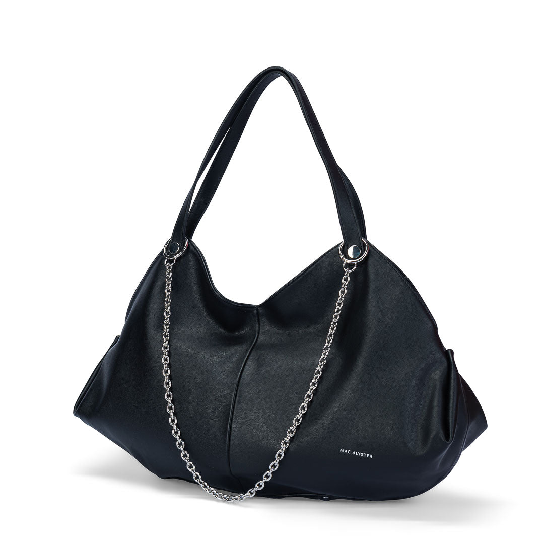 MAC ALYSTER MILAN Sac Besace Noir XL 48 cm