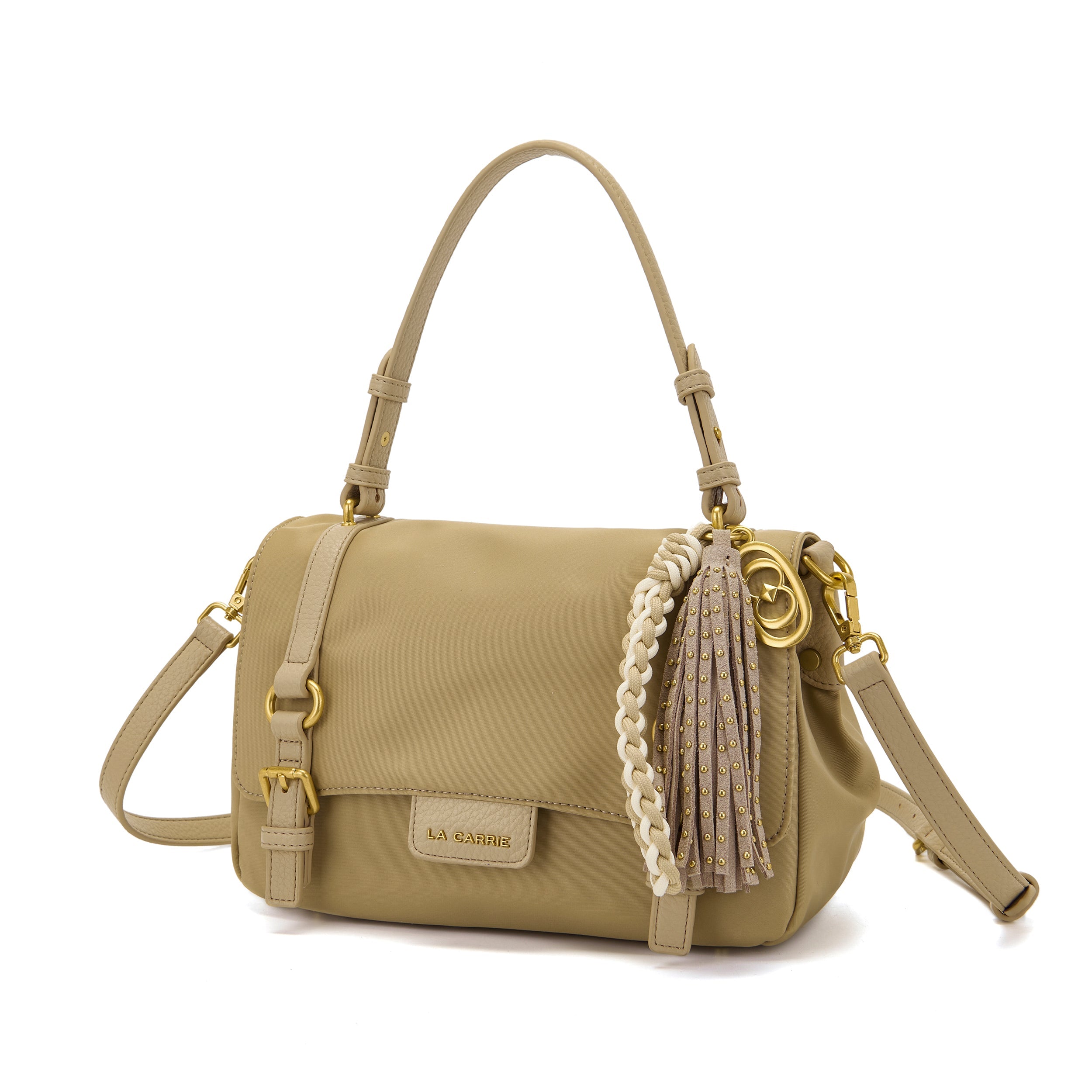 La Carrie Atena Dark Wave sac cabas beige 30x16x18cm