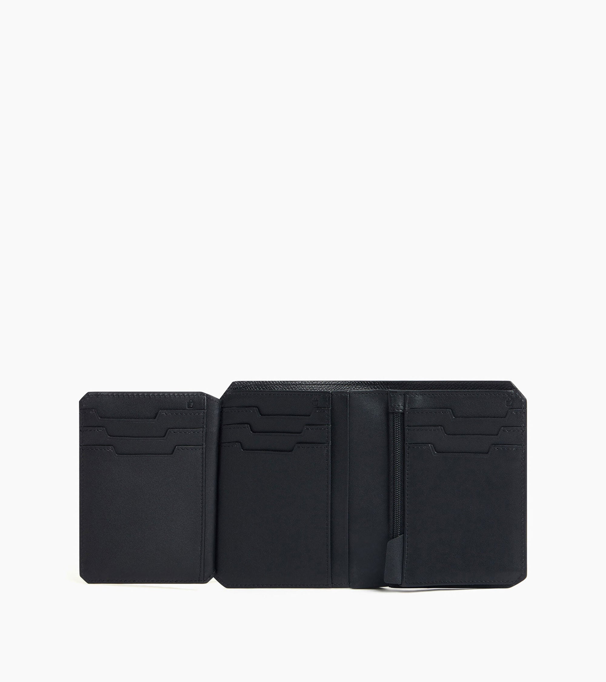 Le Tanneur Gaston portefeuille vertical 2 volets cuir noir RFID