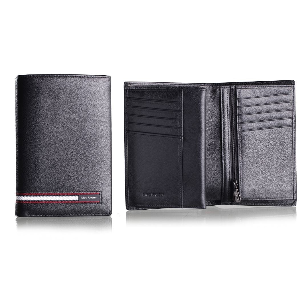 MAC ALYSTER Prelude portefeuille 3 volets noir cartes