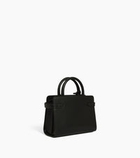 Le Tanneur Emilie sac à main cuir lisse effet raphia