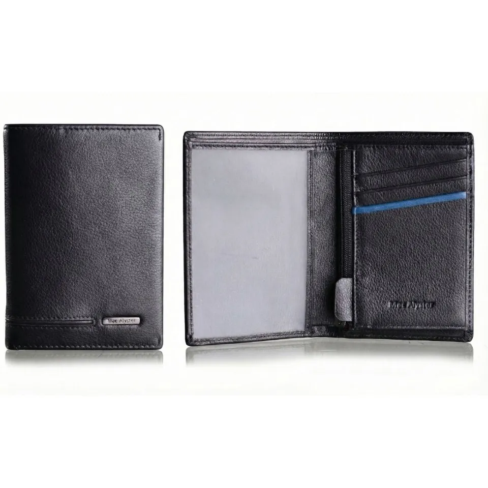 MAC ALYSTER Signature 11 portefeuille simple Noir/Noir compact