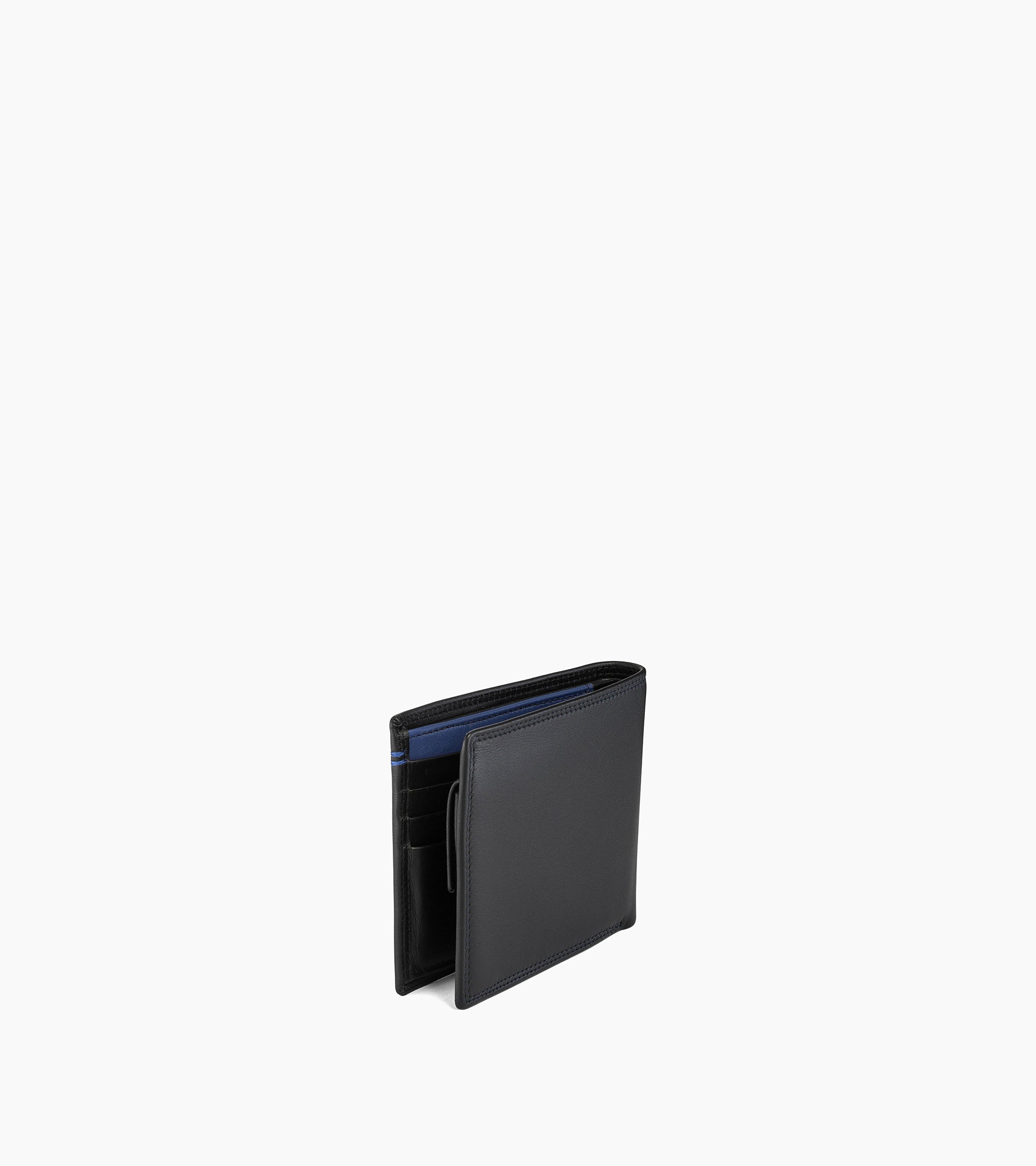 Le Tanneur Martin portefeuille cuir lisse 2 volets Black