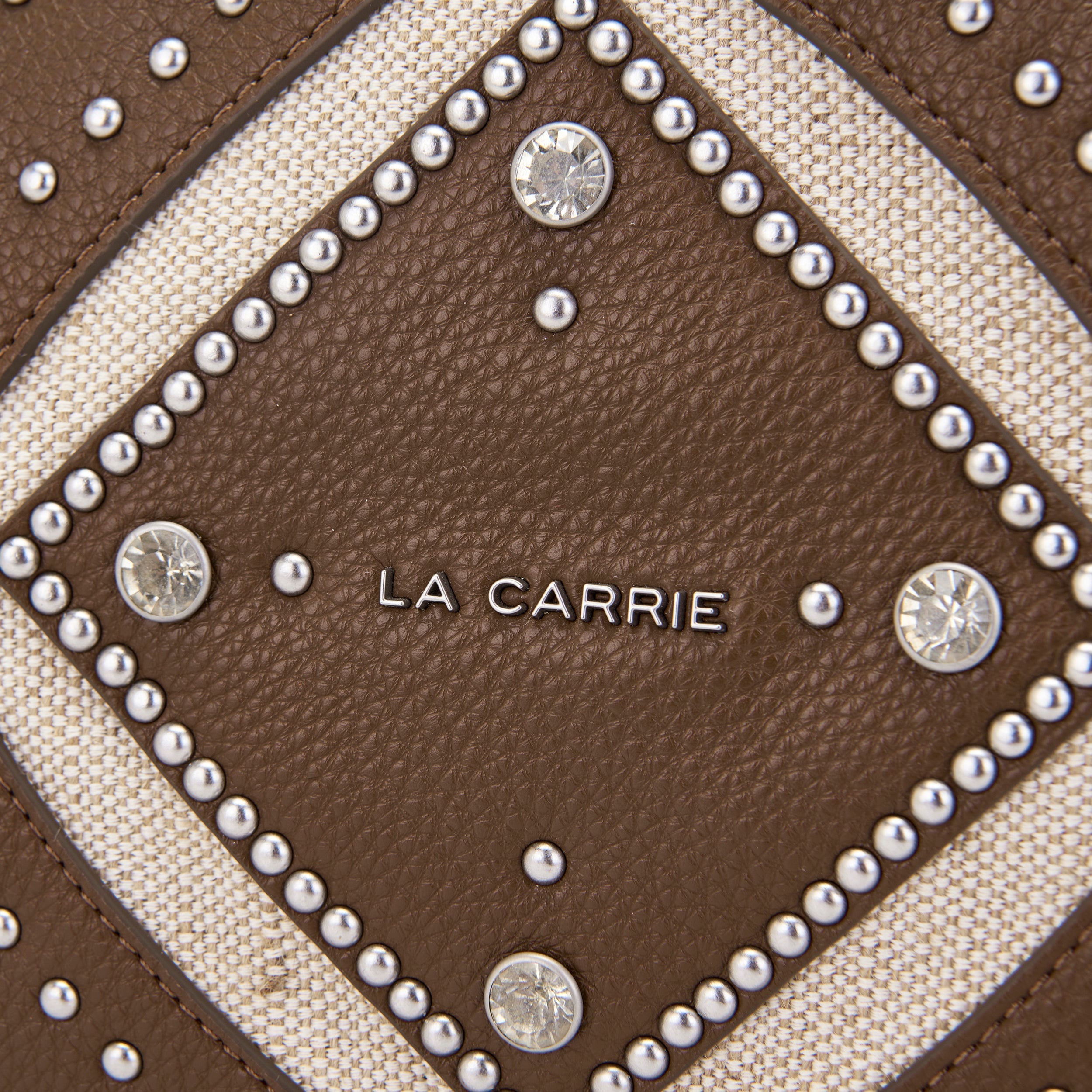 La Carrie Butterfly sac bandoulière marron PU-canvas 31x10x22cm
