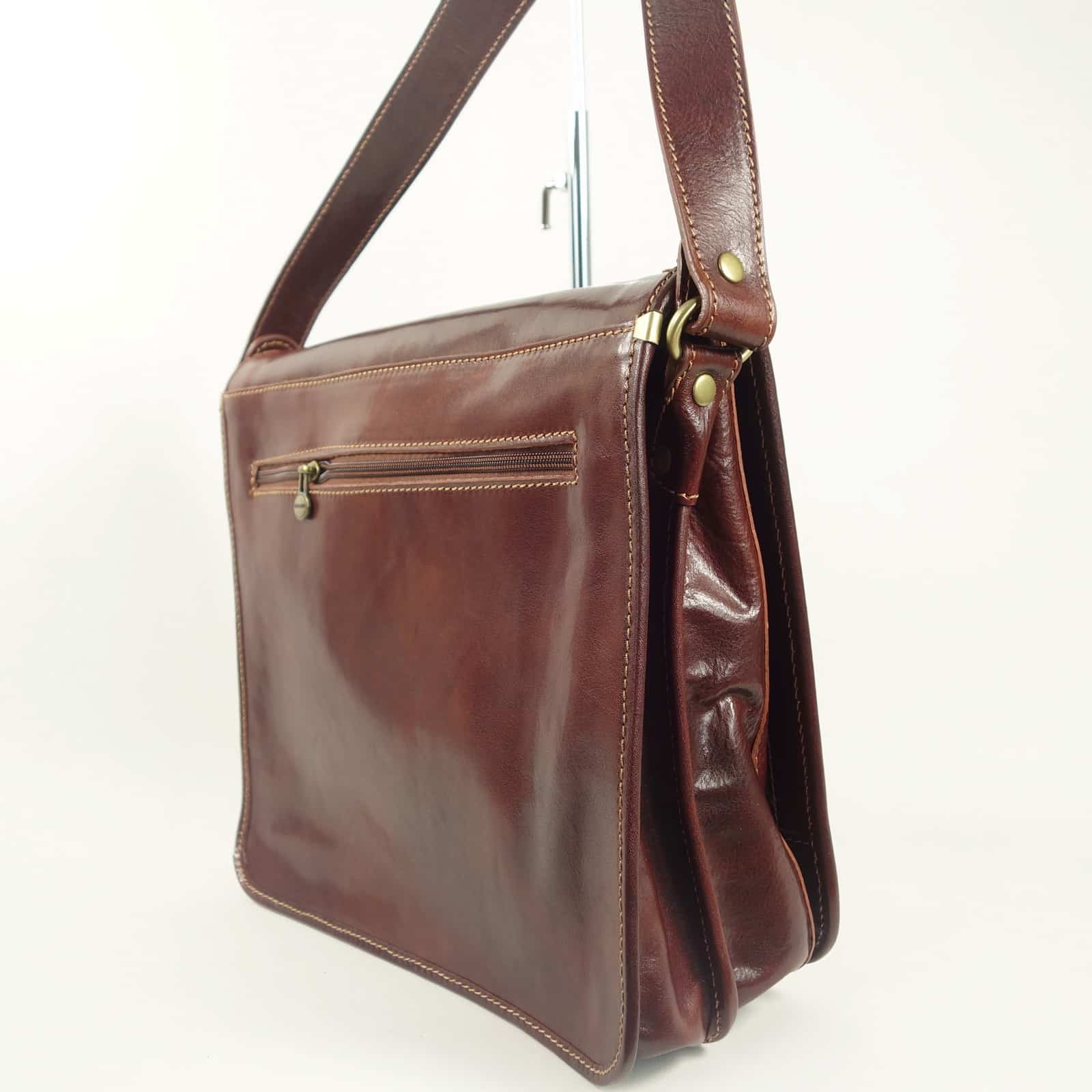 Collection Esprit Cuir MODENA besace cuir marron homme