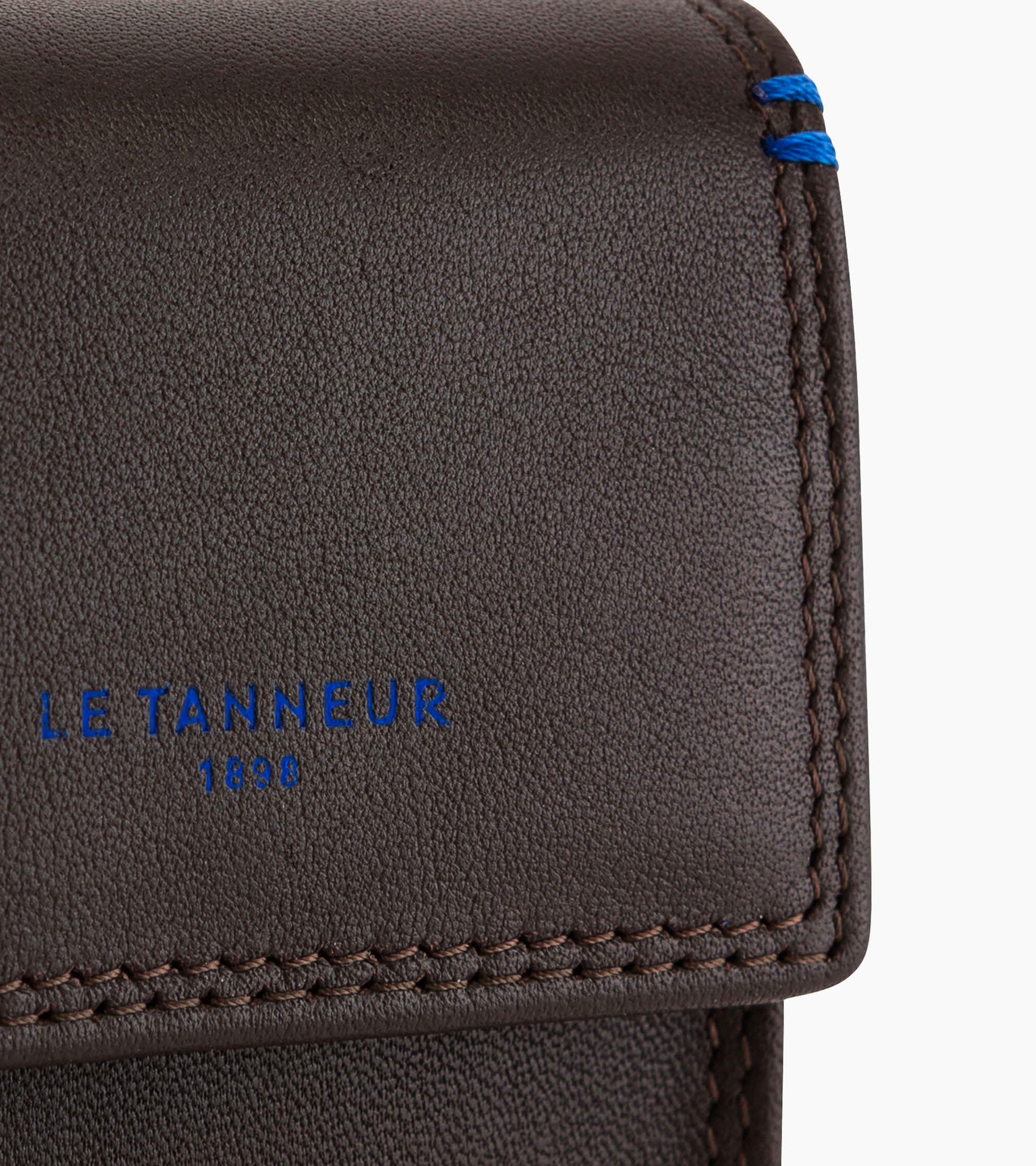 Le Tanneur Martin Étui Clés Cuir Marron Coffee Brown