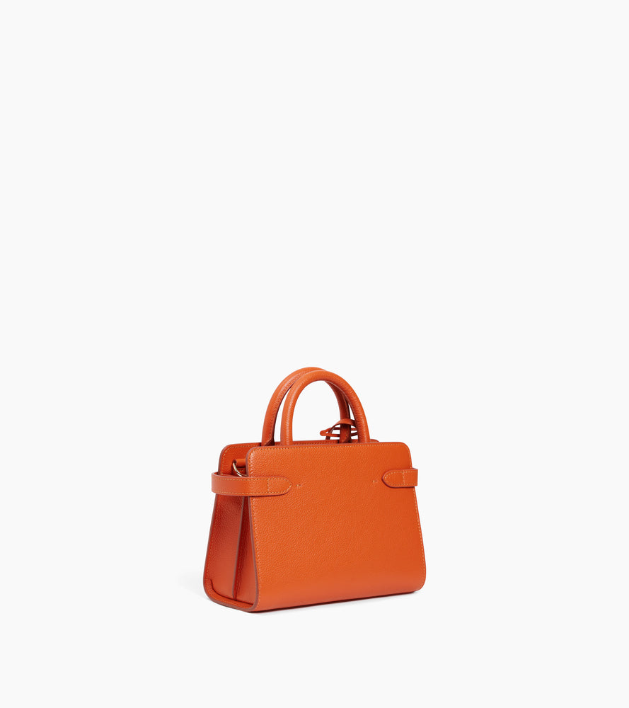 Le Tanneur Emilie Petit Sac à Main Cuir Grainé 3 Compartiments