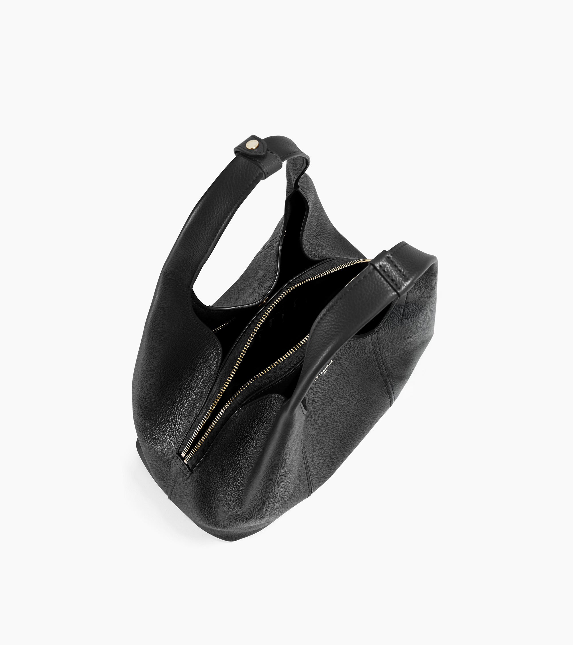 Le Tanneur Juliette sac épaule moyen cuir noir