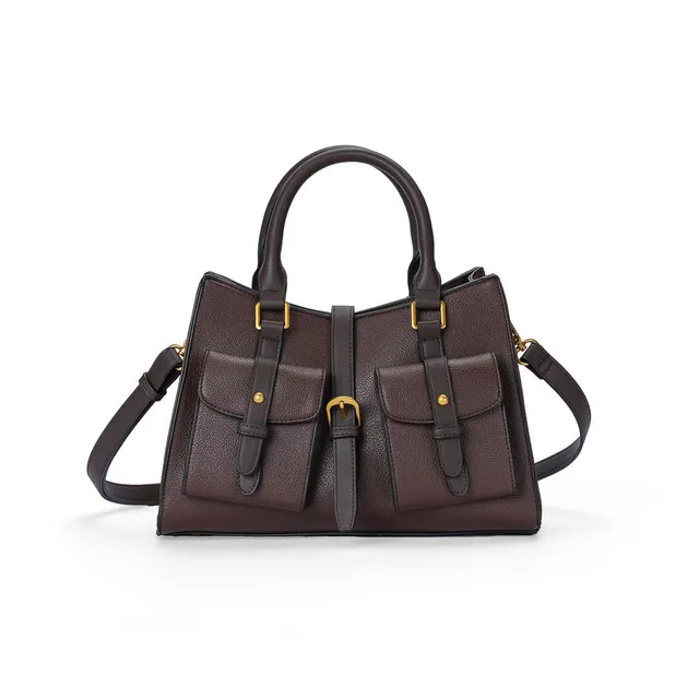 Mac Alyster Urbany sac à main marron chocolat boucle
