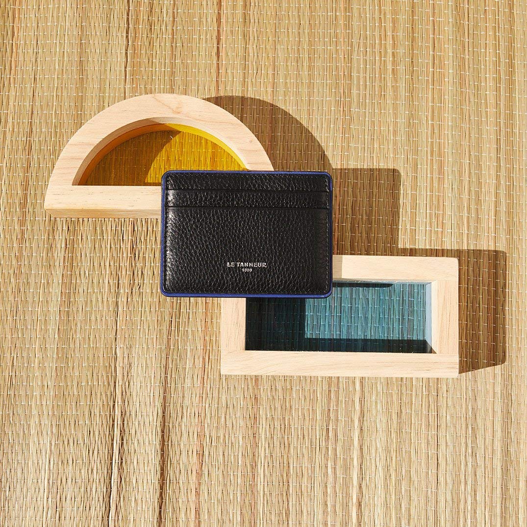 Le Tanneur Augustin porte-cartes cuir grainé anti-RFID
