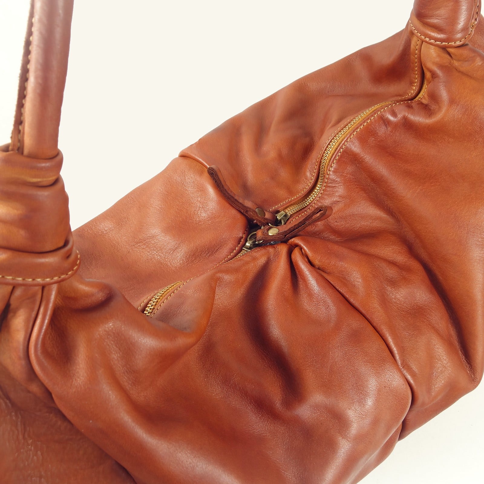 Collection Esprit Cuir Nadia grand sac cuir naturel XL