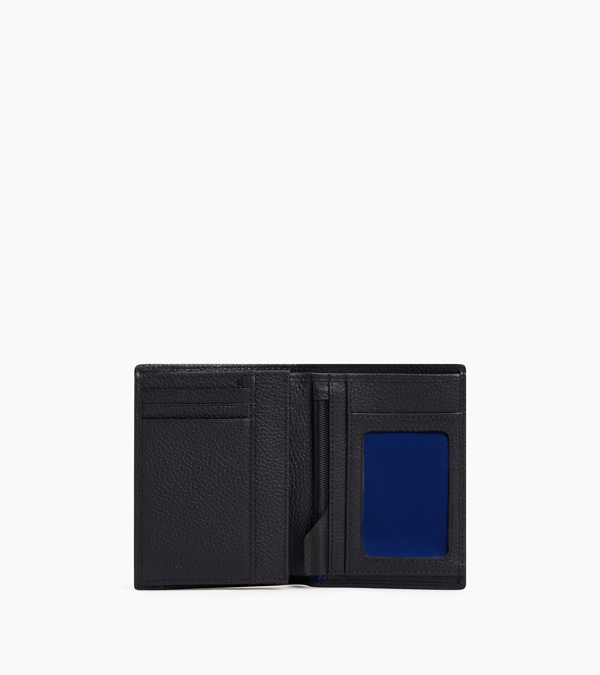 Le Tanneur Charles portefeuille zippé cuir grainé noir