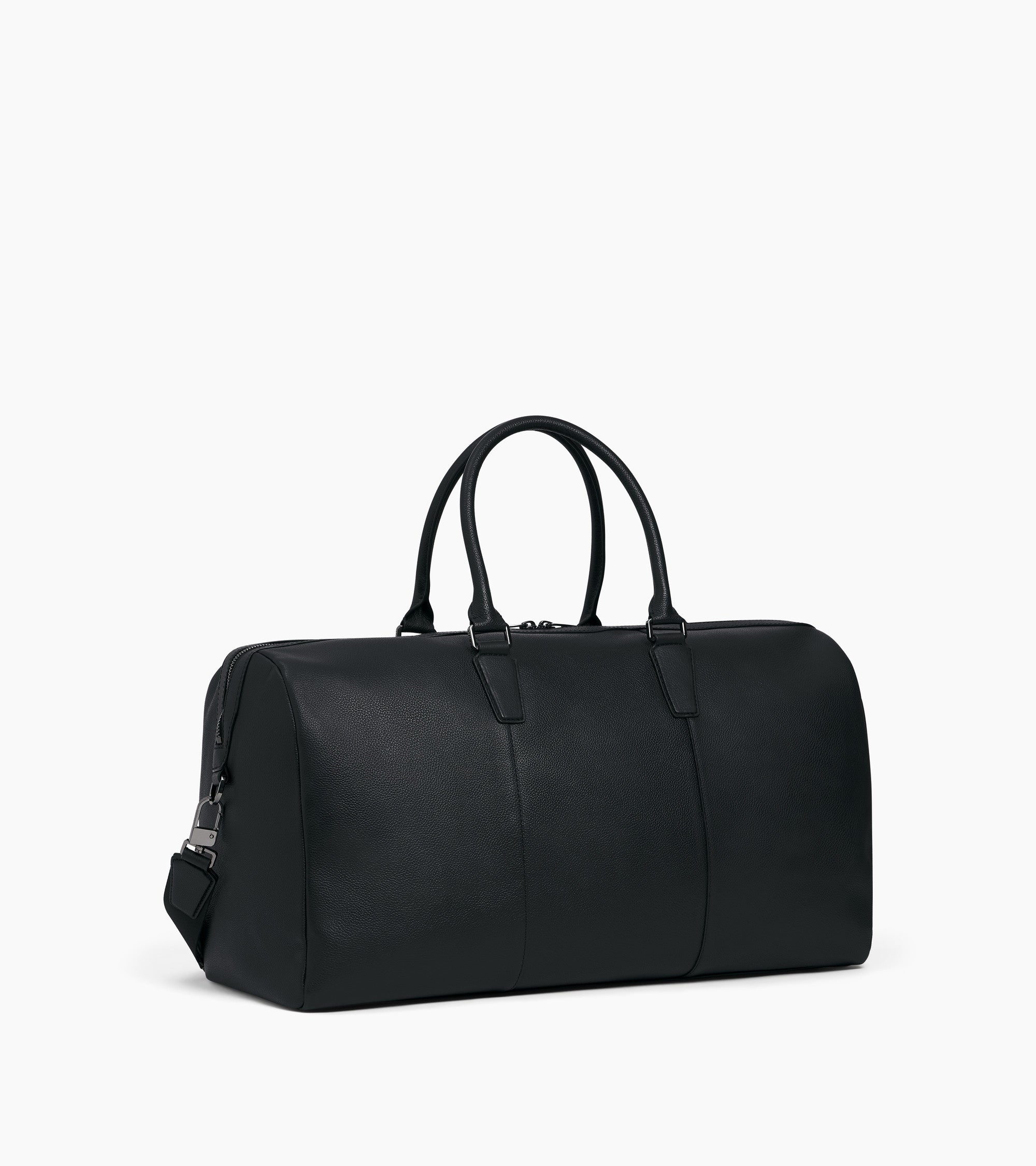 Le Tanneur Marceau sac de voyage 48h cuir grainé noir