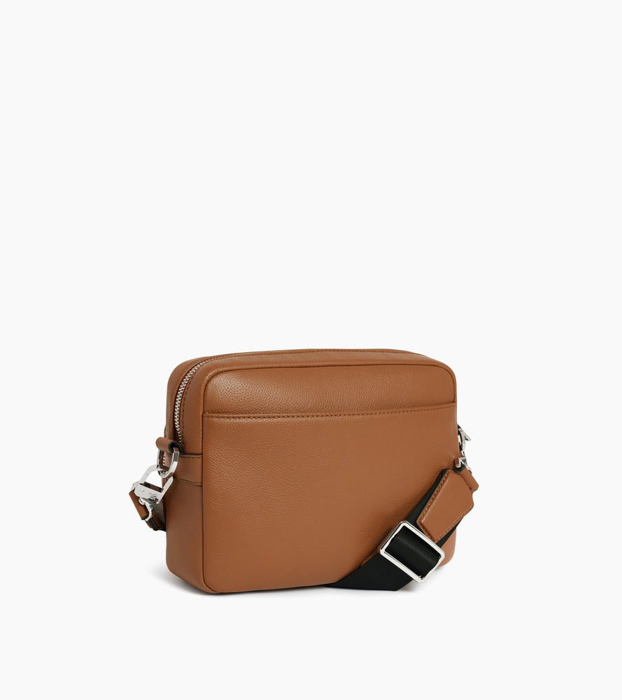 Le Tanneur Marceau sac bandoulière cuir grainé marron