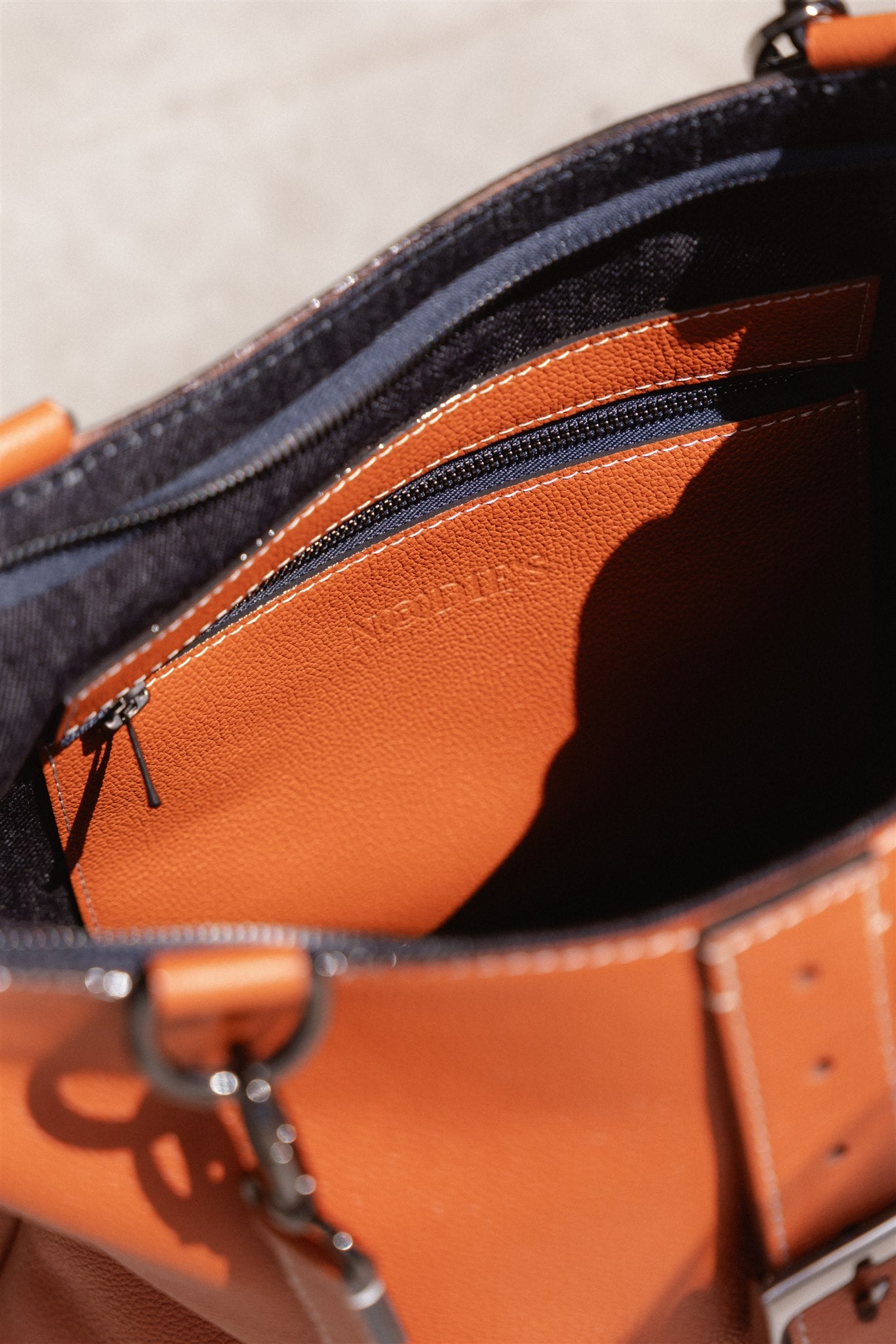 Nodie's Billy terracotta grainé sac cabas cuir femme