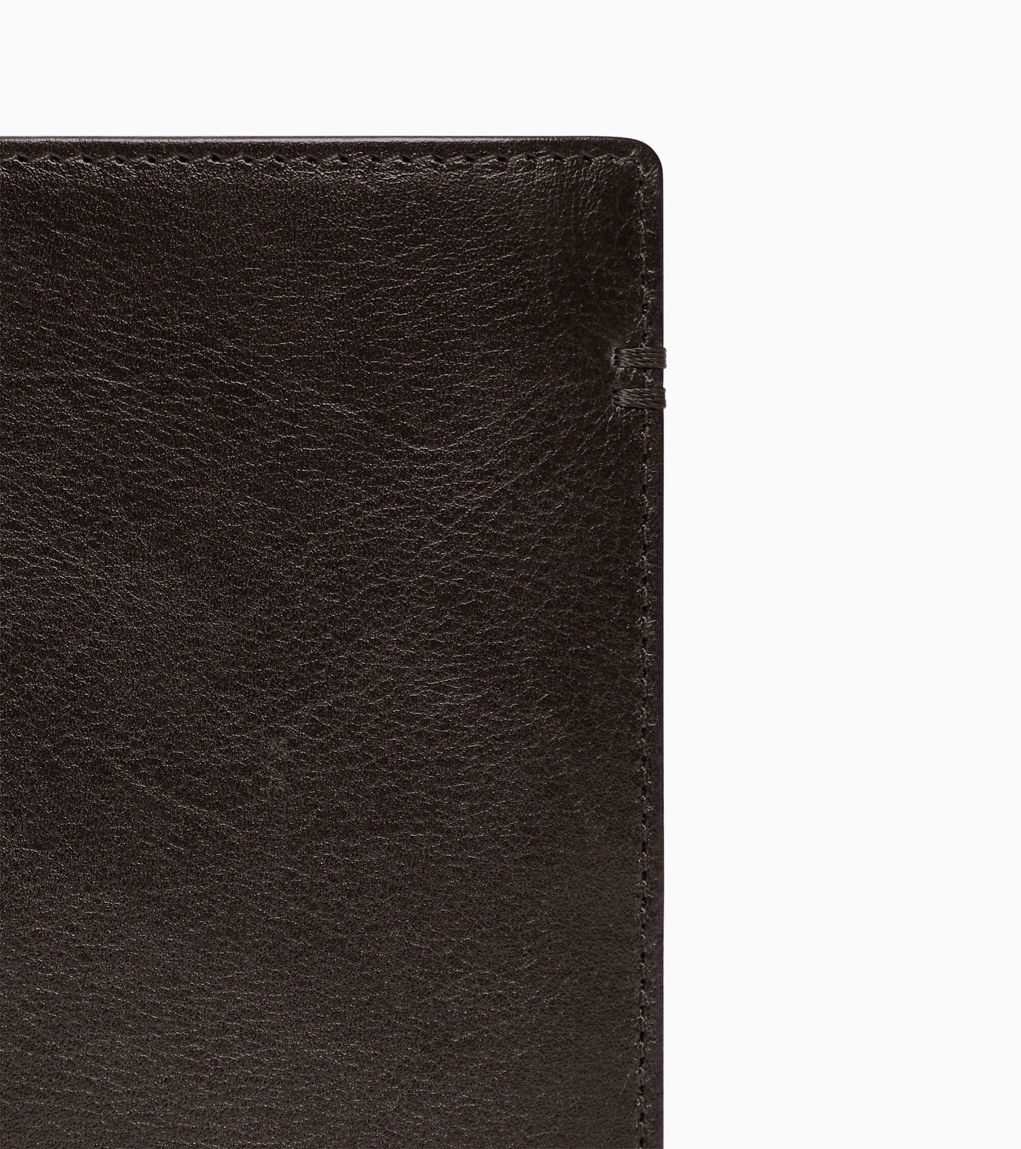 Le Tanneur Lucien portefeuille cuir marron zippé