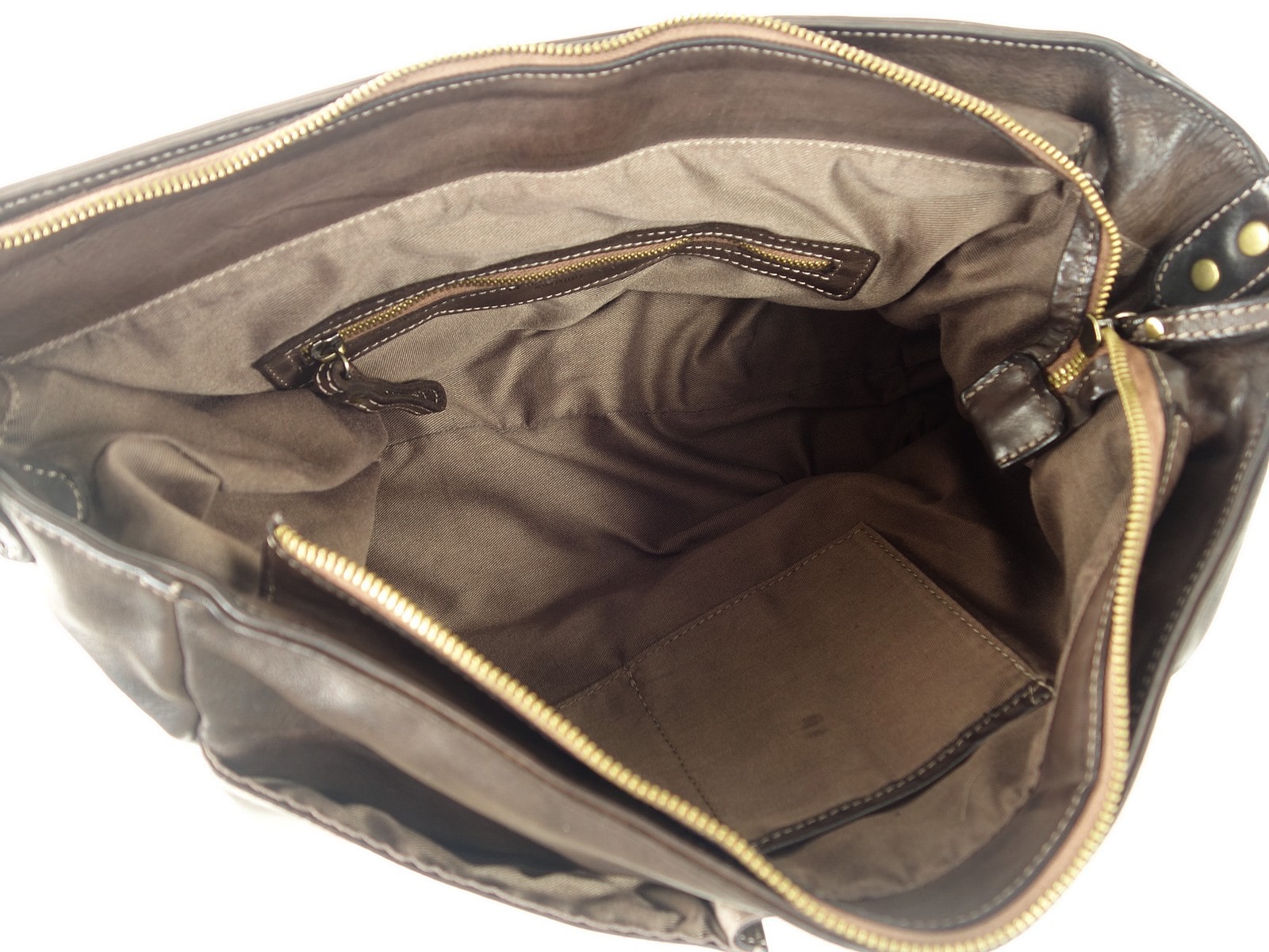 Collection Esprit Cuir Toni cartable cuir brun homme