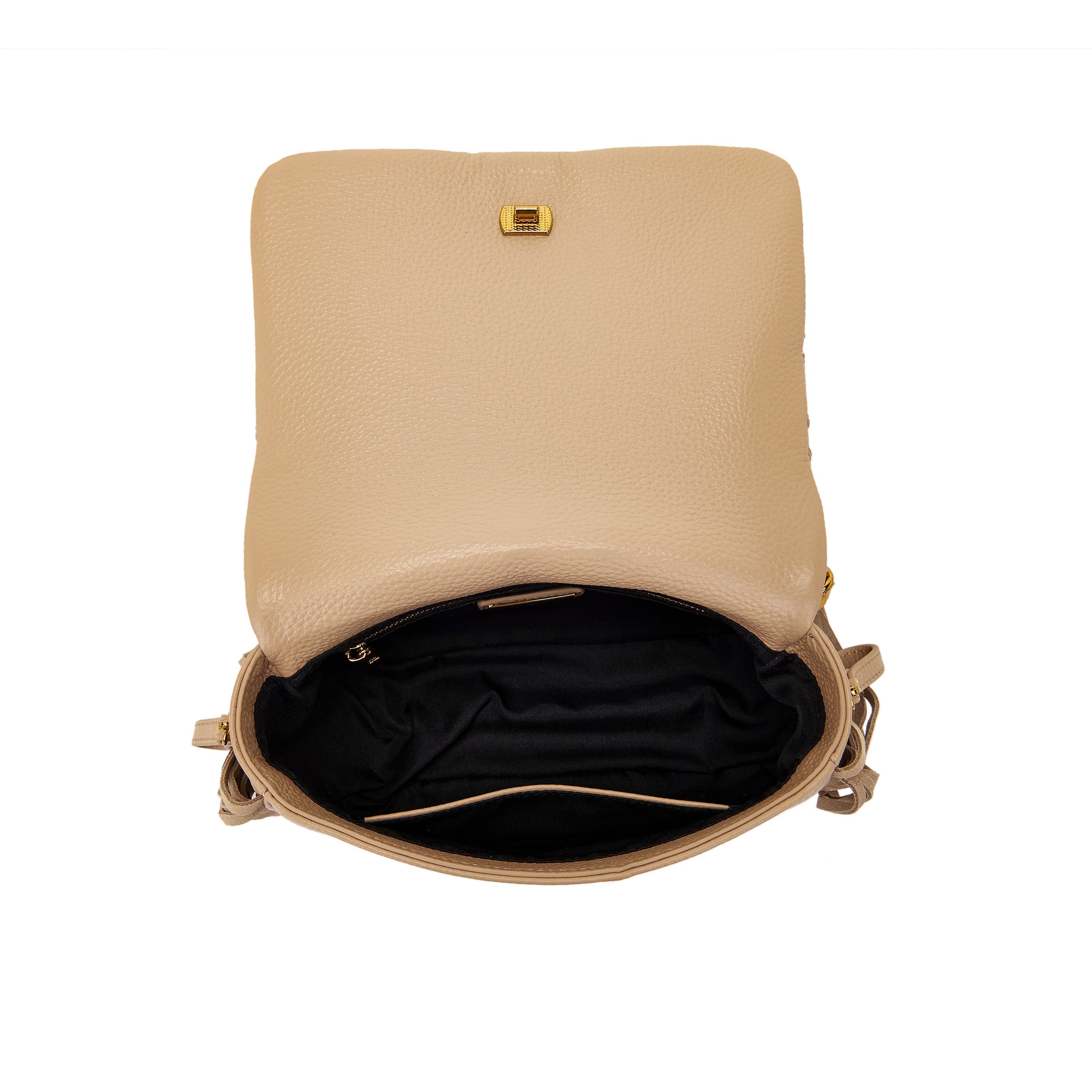 La Carrie Isabel sac épaule cuir beige 32 cm