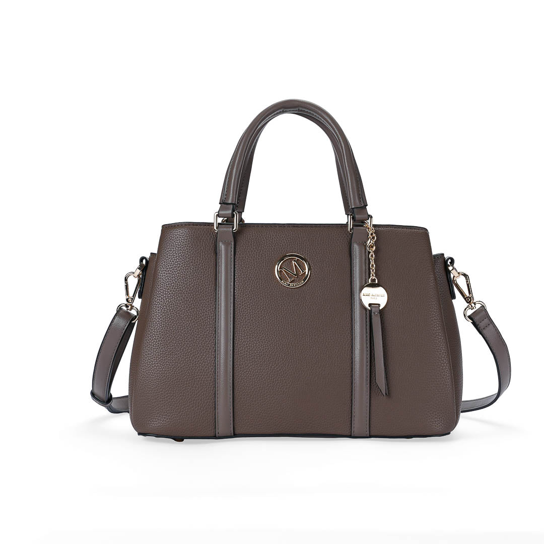 Mac Alyster Alto Sac à Main Noir Grainé 31 cm