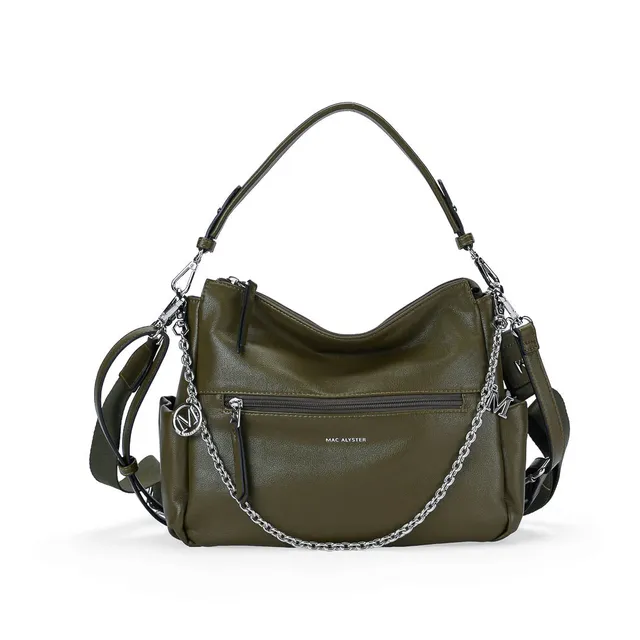 MAC ALYSTER MILAN 2.0 sac besace kaki chaîne 30 cm