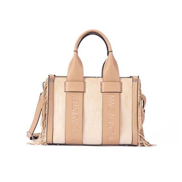 MAC ALYSTER Clover Nubuck petit cabas beige synthétique