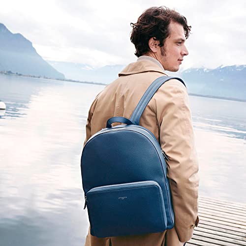 Le Tanneur Emile Sac à dos cuir grainé 14 pouces