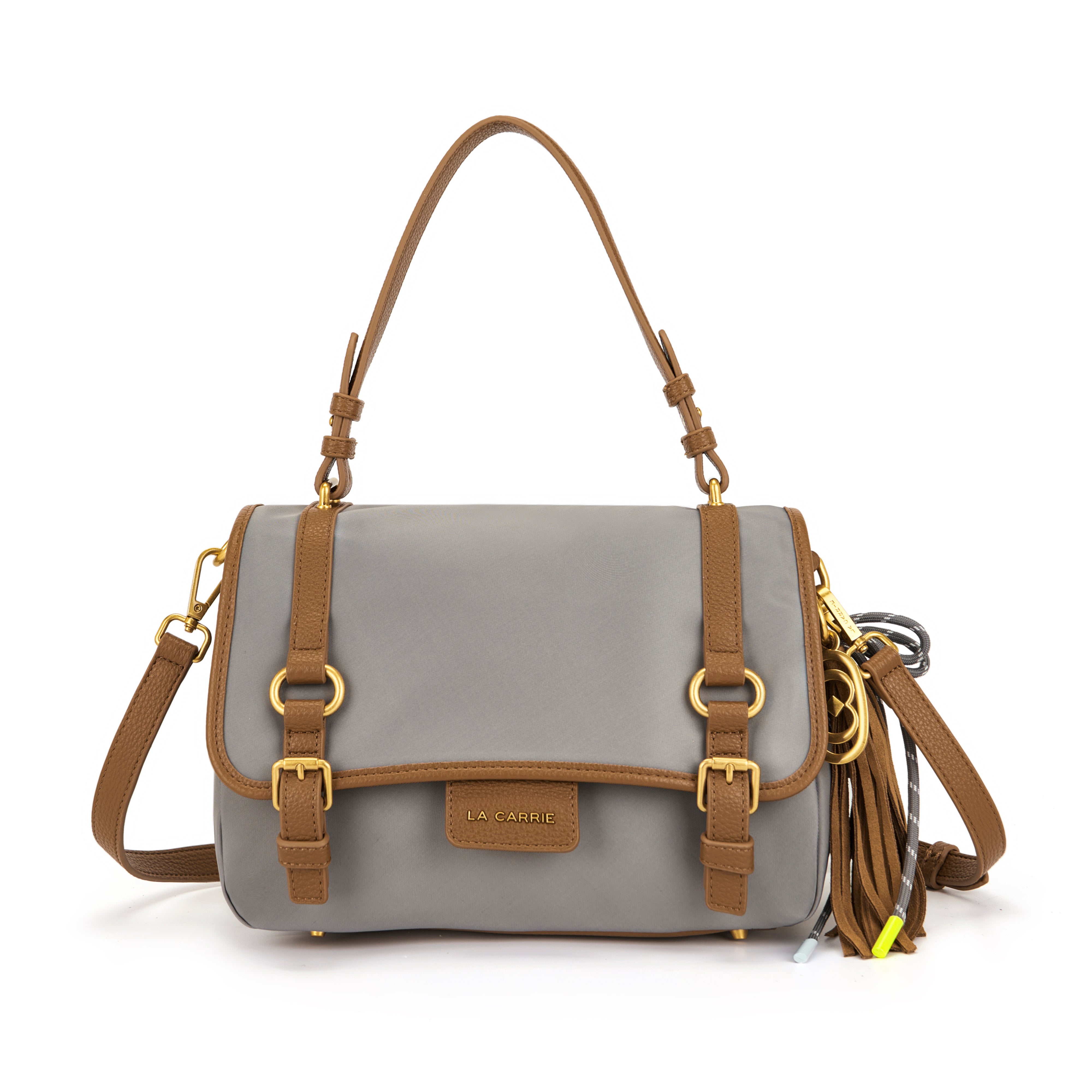 La Carrie Atena Dark Wave sac shopping gris nylon