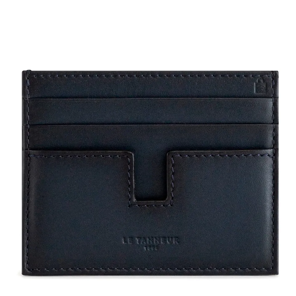 Le Tanneur Albert Porte-cartes cuir patiné 10 cm