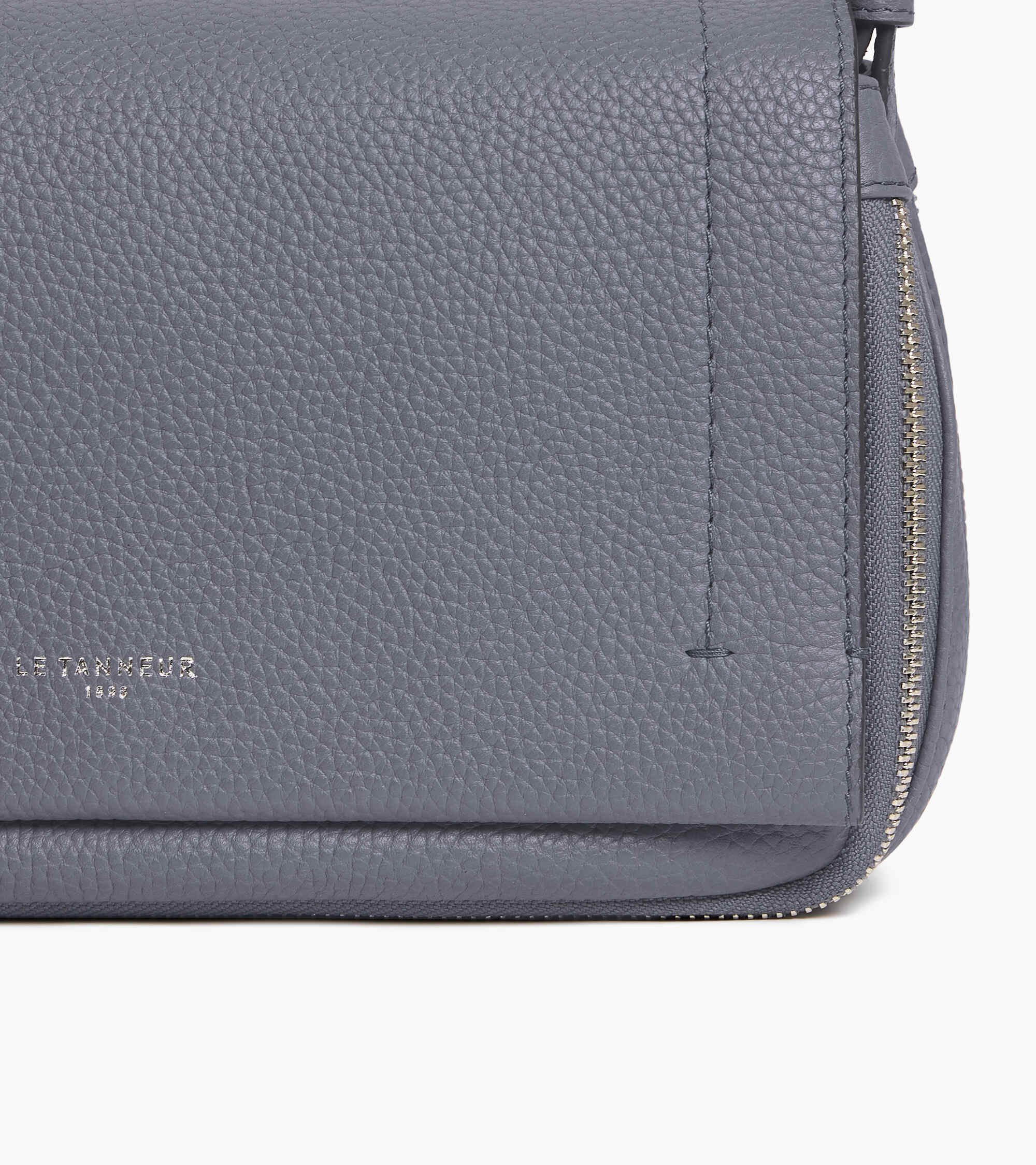Le Tanneur Aurore Petit Sac Bandoulière Bleu Acier