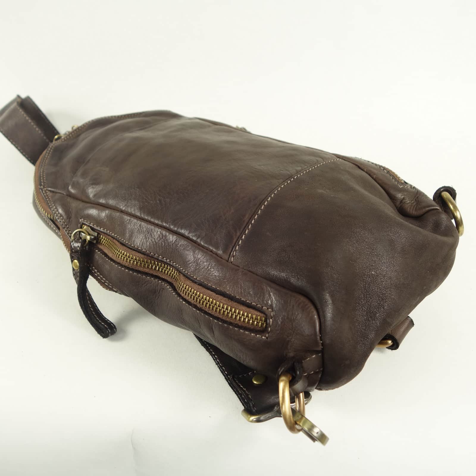 Collection Esprit Cuir BUDY sac holster cuir brun vintage homme