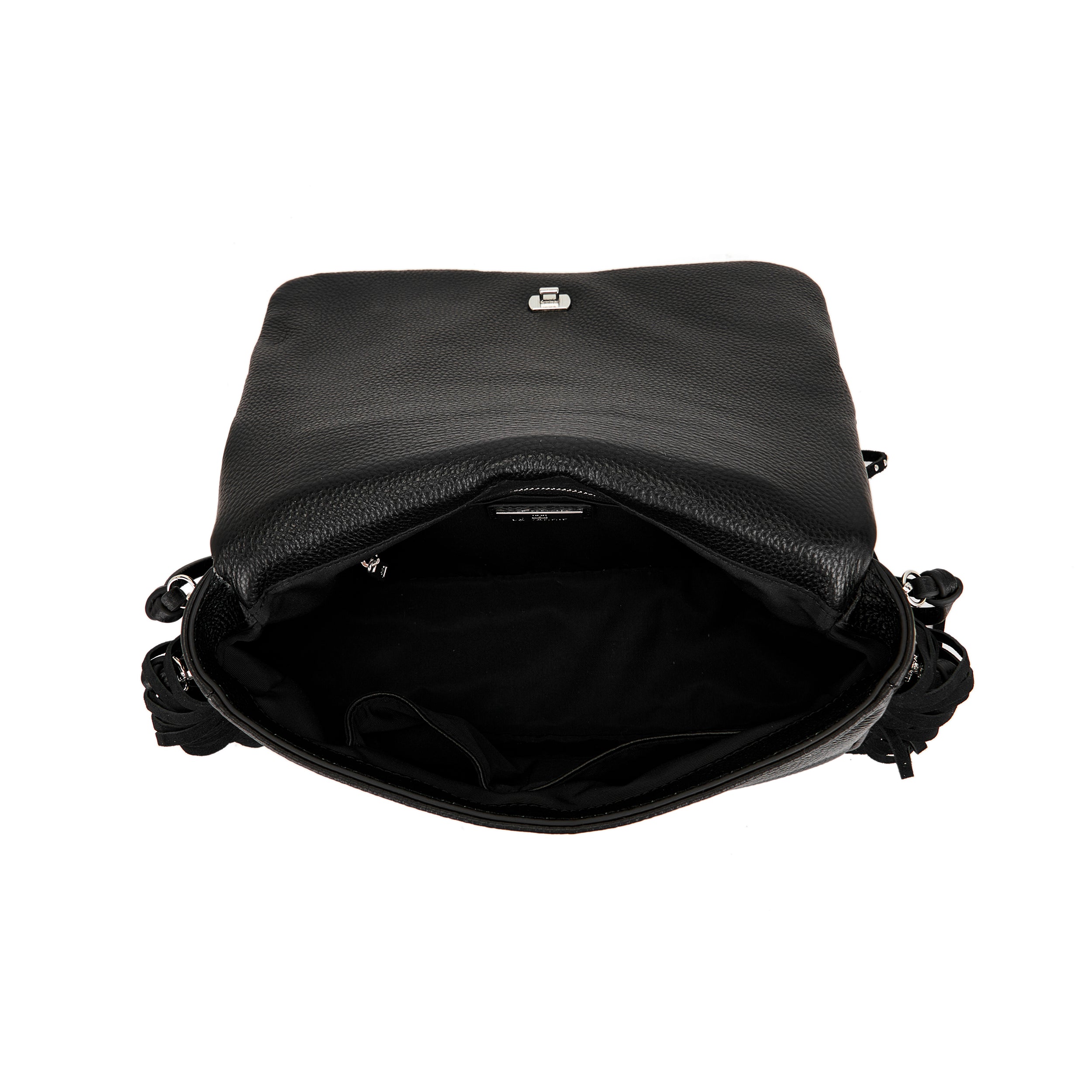 La Carrie Isabel Rock sac bandoulière noir cuir chaîne