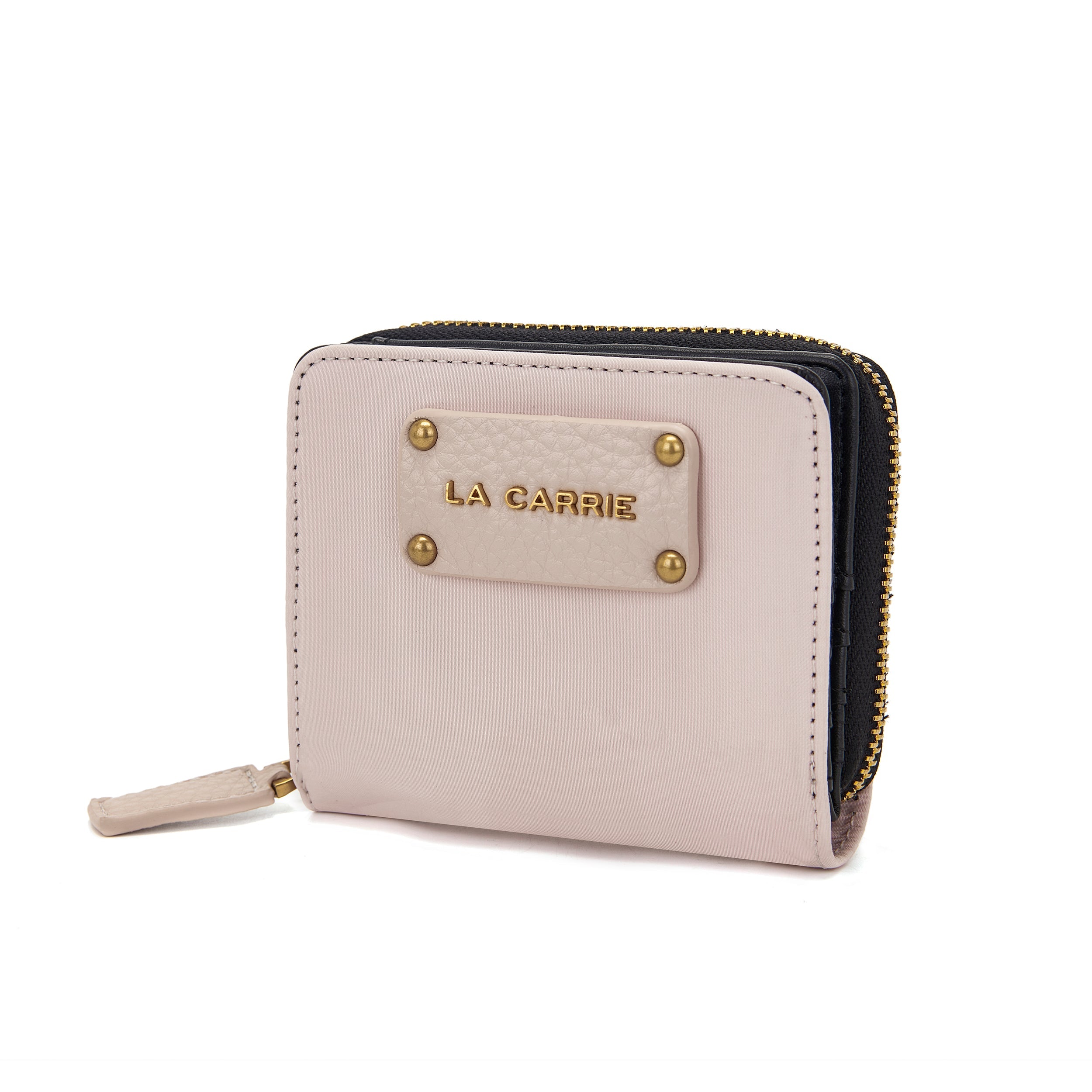 La Carrie Bag Wallet portefeuille ivoire 12x9cm nylon