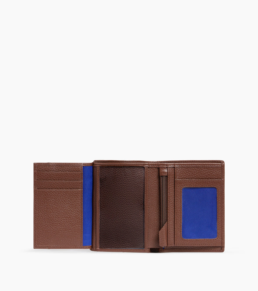 Le Tanneur Charles portefeuille vertical zippé cuir grainé