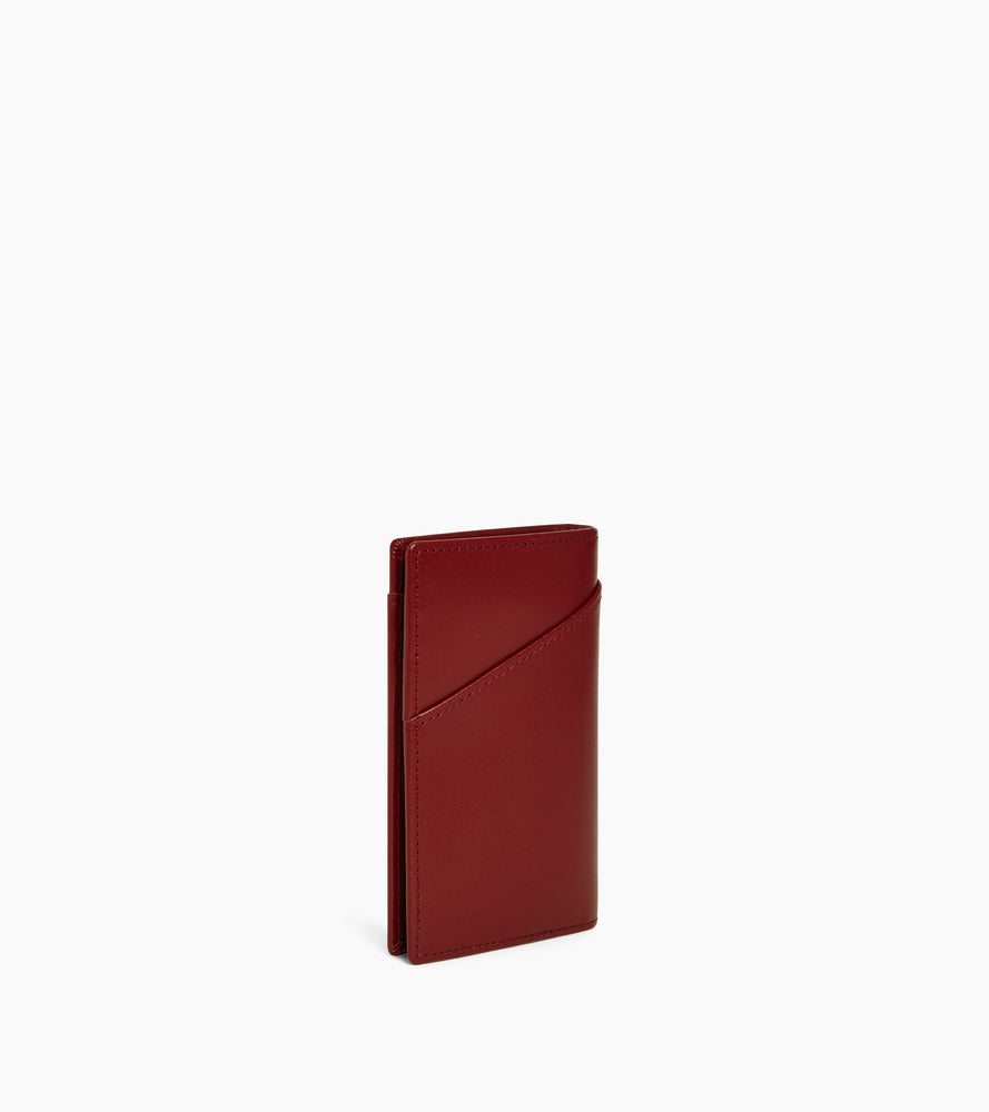 Le Tanneur Charlotte porte-cartes cuir lisse Revolution red