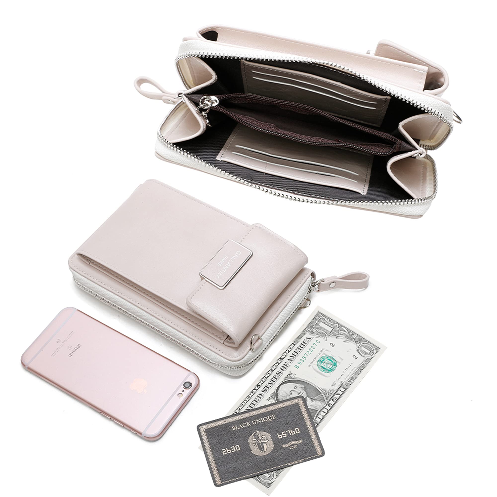Gallantry Sacs Bandoulière Téléphone pochette smartphone Beige 11x18 cm