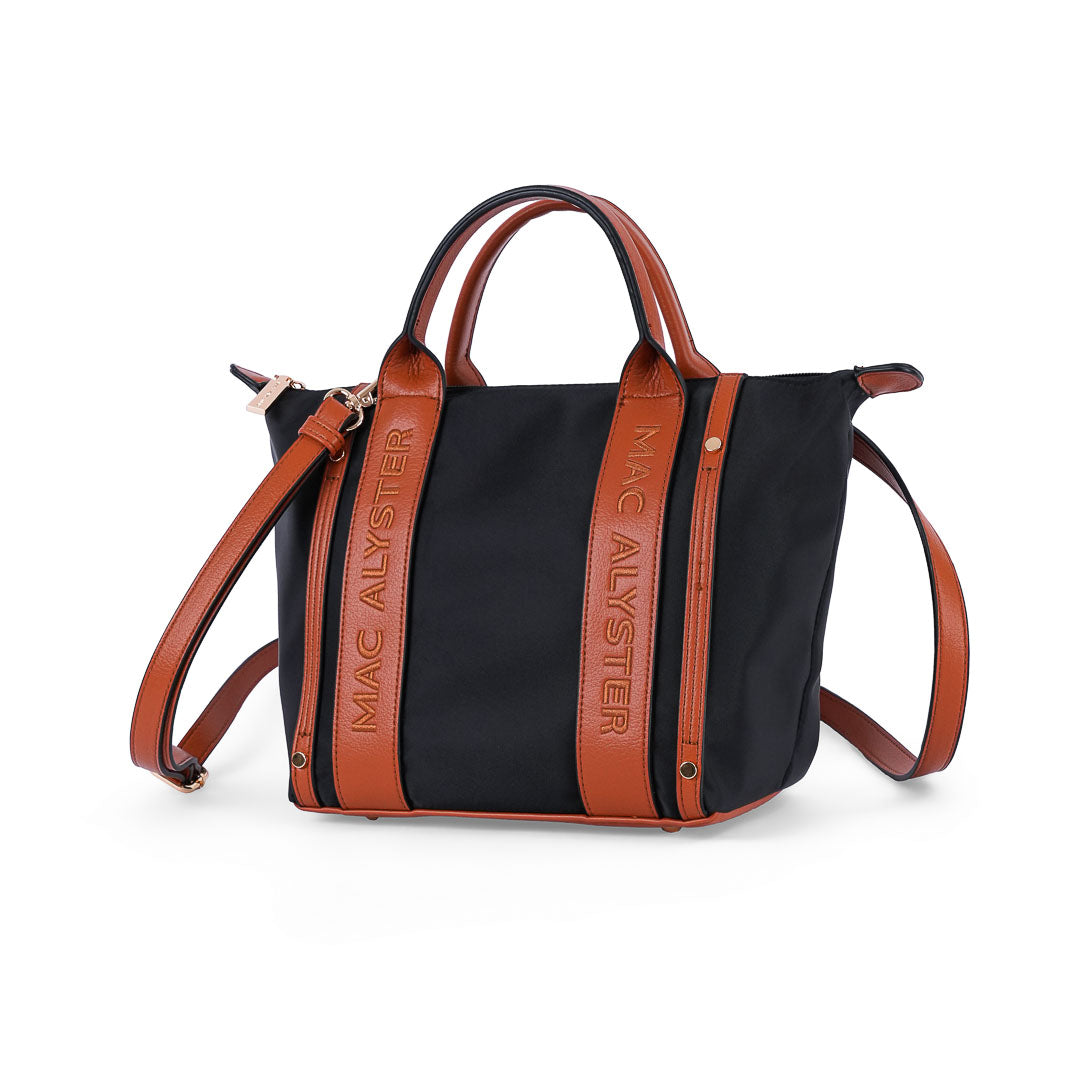 MAC ALYSTER ABRIELLE sac main Noir tissu léger