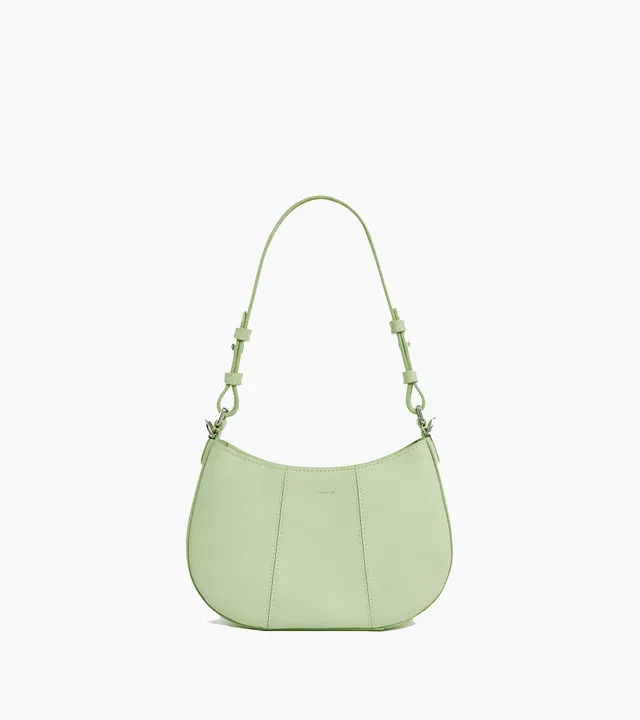 Le Tanneur Juliette petit sac demi-lune cuir grainé
