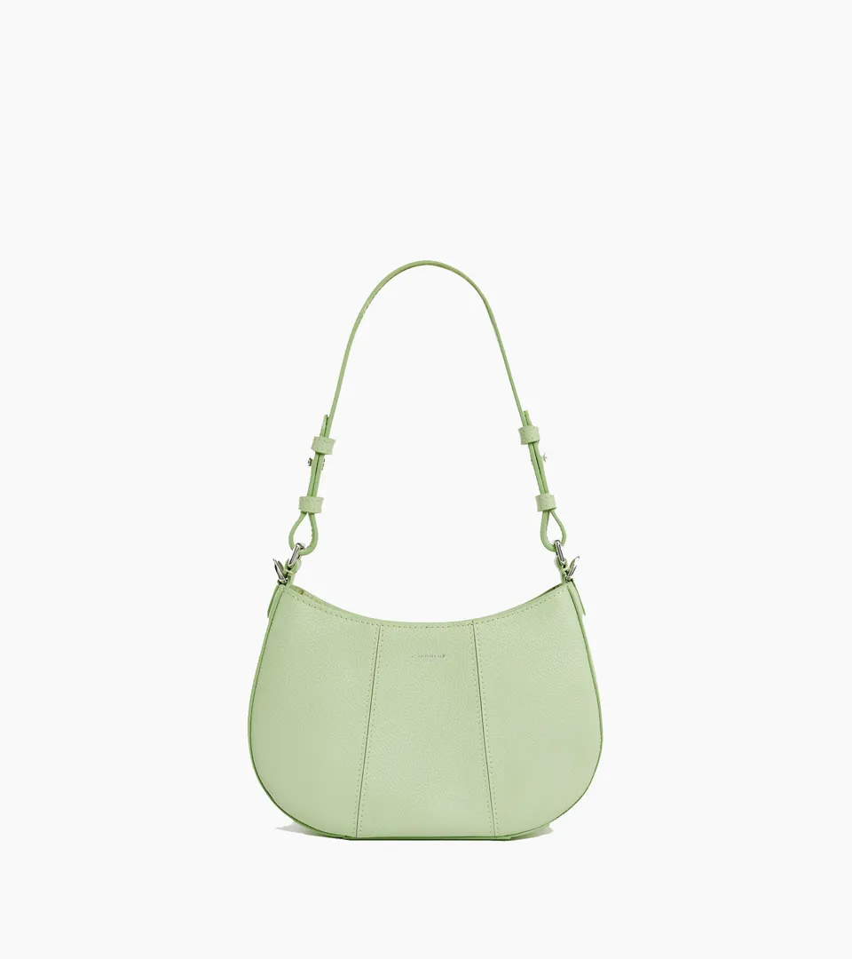 Le Tanneur Juliette petit sac demi-lune cuir grainé