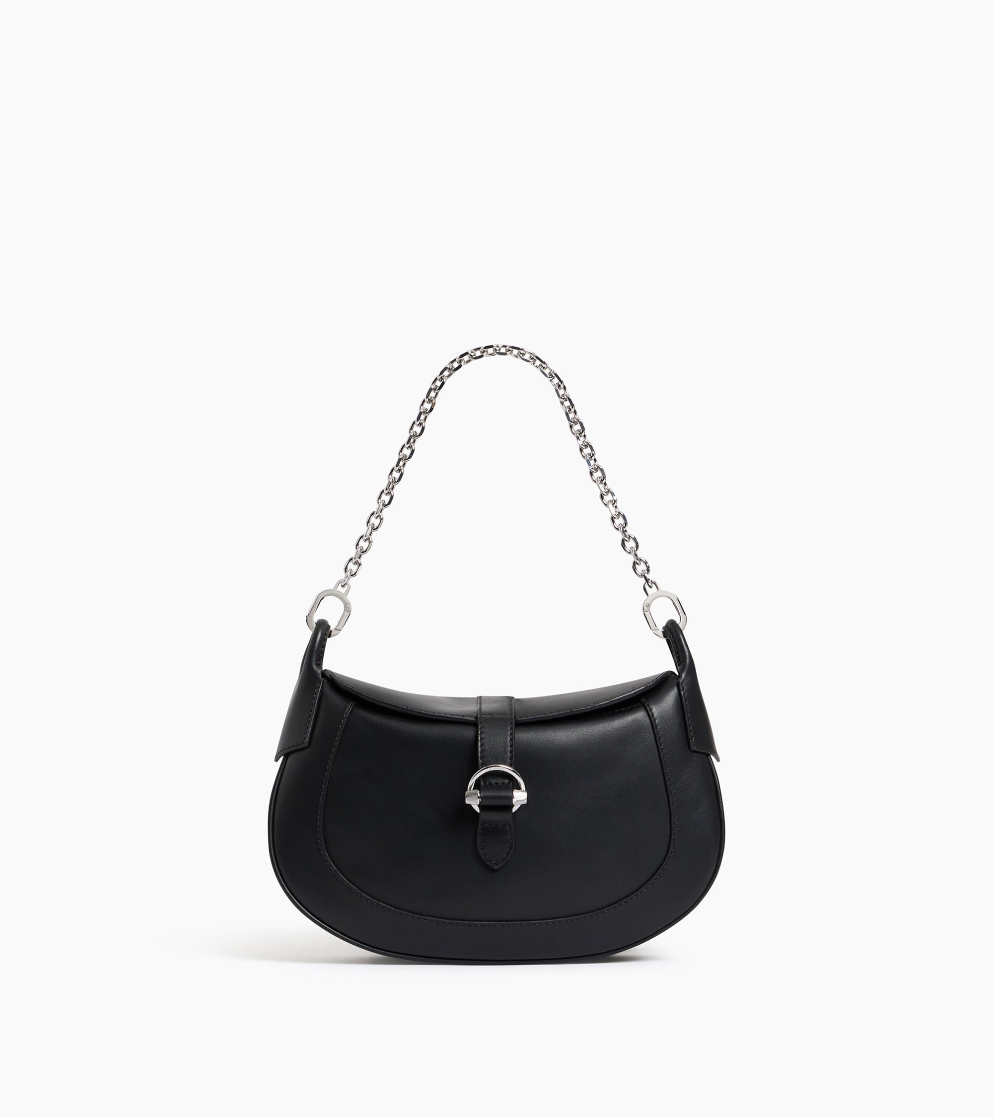 Le Tanneur Pia sac bandoulière cuir lisse noir