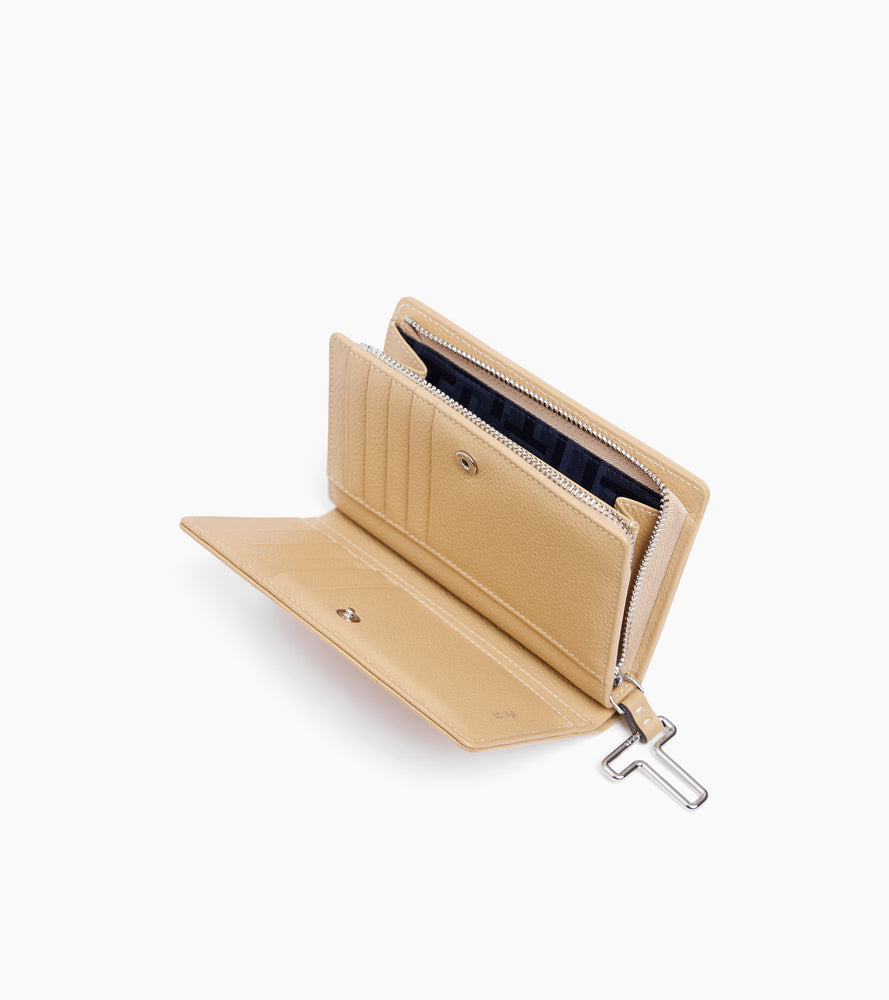 Le Tanneur Juliette portefeuille cuir grainé désert