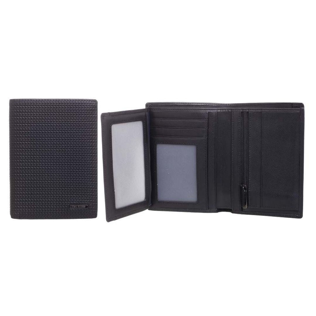 MAC ALYSTER Cambridge Portefeuille européen Noir 2 volets chevrons