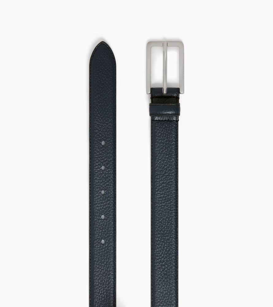 Le Tanneur ceinture homme cuir grainé 35 mm boucle rectangle